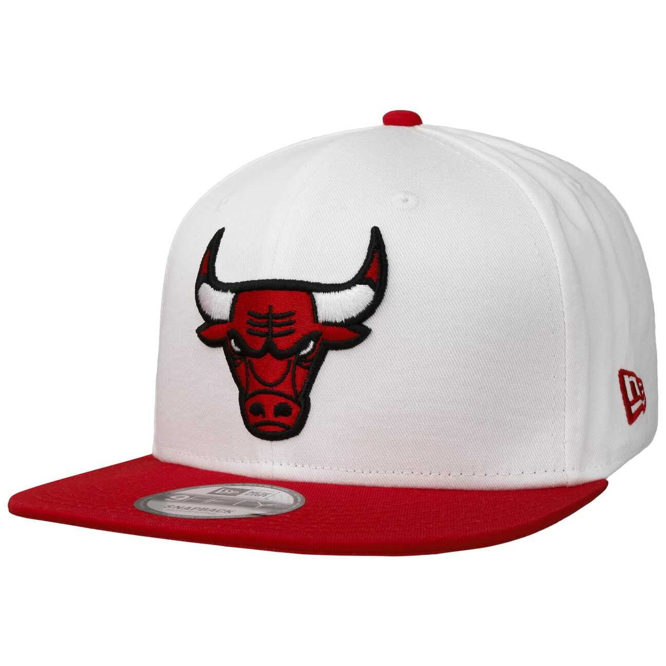 Czapka 9Fifty White Crown Patches Bulls by New Era, biało-czerwony, M/L (57-59 cm)