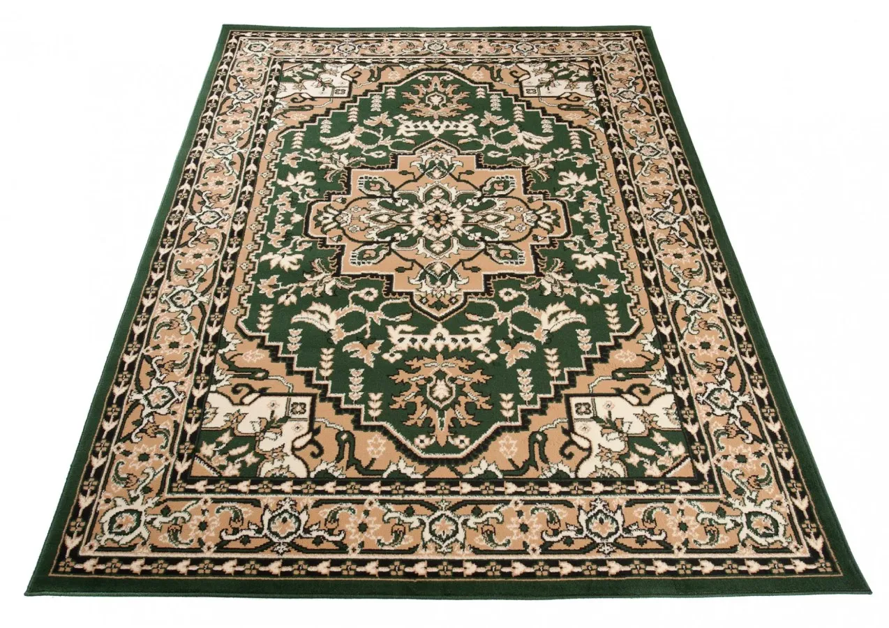 Zielony dywan orientalny R6-M92