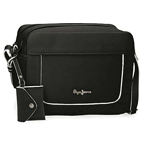 Pepe Jeans Jeny torebka, czarna, 20 x 11 x 4 cm, sztuczna skóra