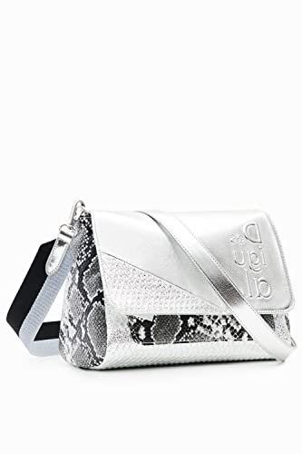 Desigual Women's Bols_Delta Silver COPENHAGUE 9188, materiał wykończenia, Wykończenie materiału