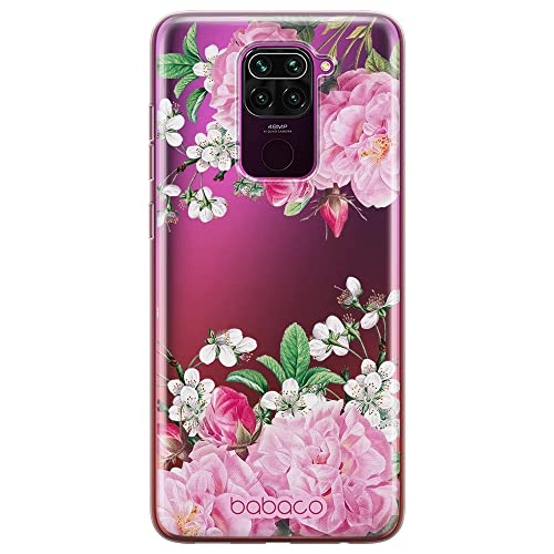 ERT GROUP etui na telefon Xiaomi REDMI NOTE 9, case oryginalny i oficjalnie licencjonowany przez Babaco, wzór Flowers 046, optymalnie dopasowane, plecki z TPU częściowo przeźroczyste