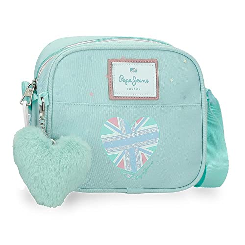 Pepe Jeans Nerea Obudowa na messenger Small Niebieski 18x15x5 cms Poliester, niebieski, Talla única, Mały pasek na ramię