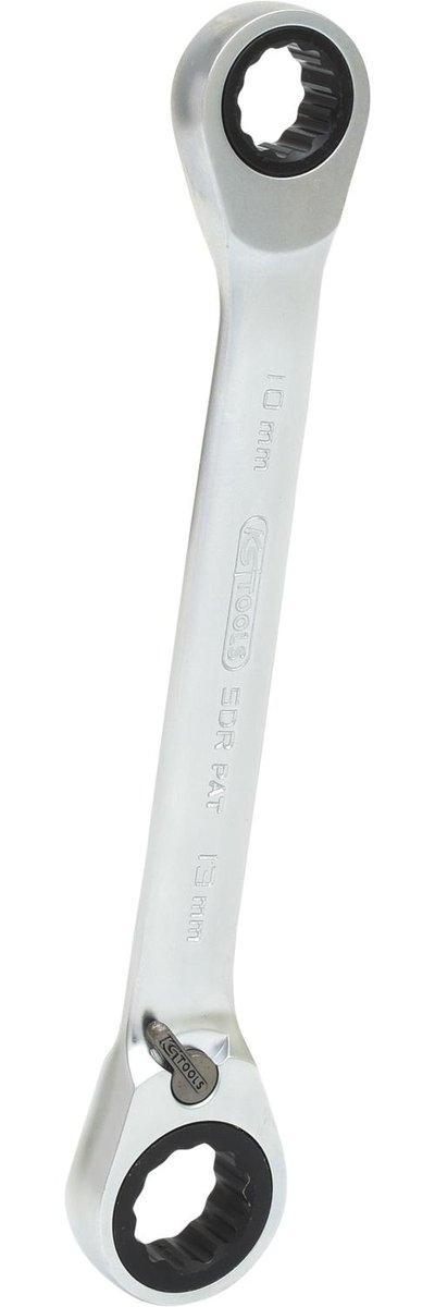 KS Tools Gear Plus przełączana klucz oczkowy z grzechotką, podwójne 503.4574