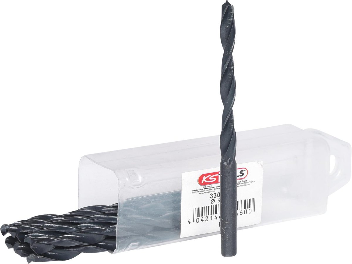 KS TOOLS HSS-R Wiertlo spiralne, 6mm, 10-ciopak