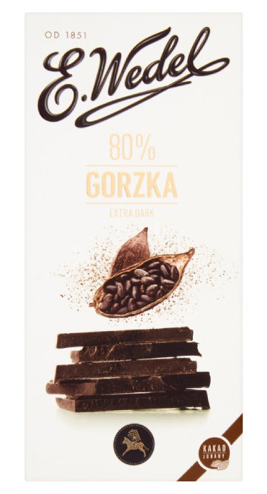 Wedel 100G CZEKOLADA PREMIUM GORZKA 80% Zakupy dla domu i biura! 2204189