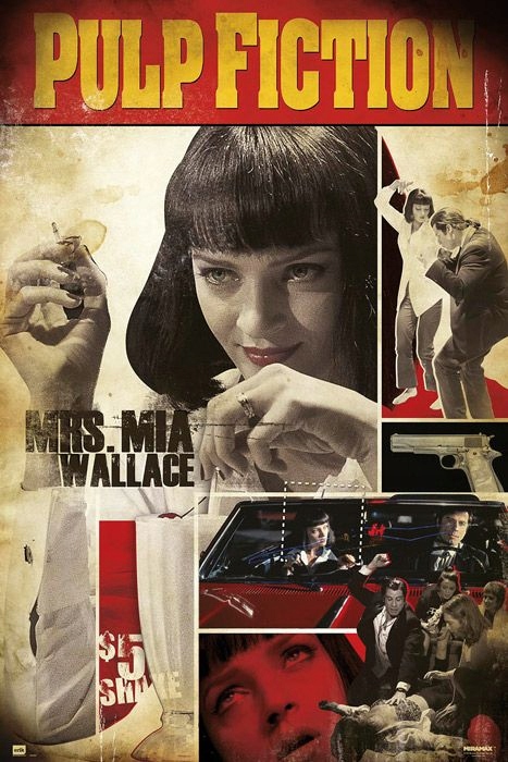 Galeria Plakatu, Plakat, Pulp Fiction, Mia Wallace, 61x91,5 cm