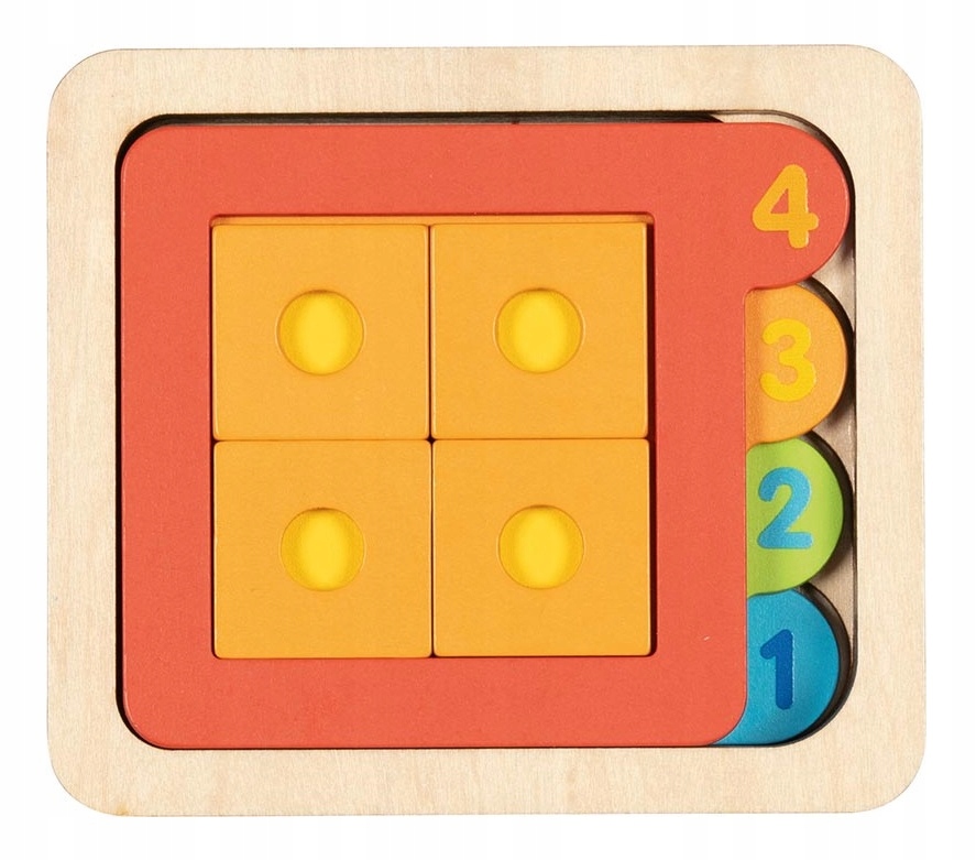 Puzzle Warstwowe Kształty I Liczby