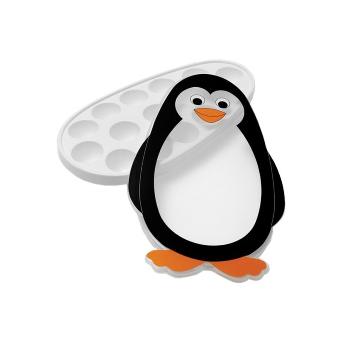 Foremka do lodu SNIPS Mr Pingwin, czarno-biały, 26x5,5x2,8 cm