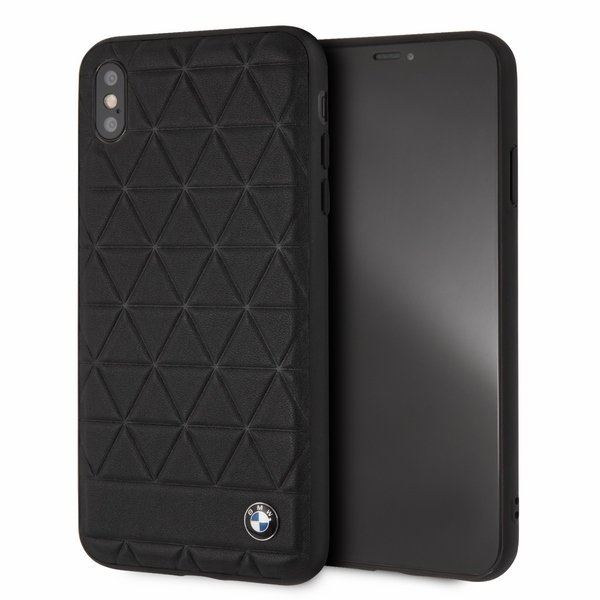 BMW Hardcase do iPhone XS Max czarny/Hexagon BMHCI65HEXBK