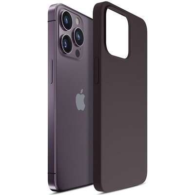 3mk Hardy Silicone Mag Case do iPhone 14 Pro Max purpurowy