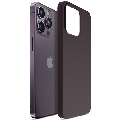 3mk Hardy Silicone Mag Case do iPhone 14 Pro purpurowy