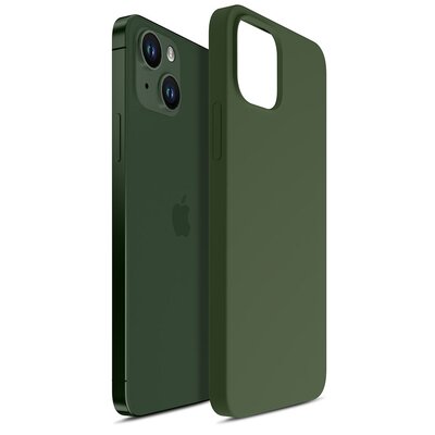3mk Hardy Silicone Mag Case do iPhone 13 zielony