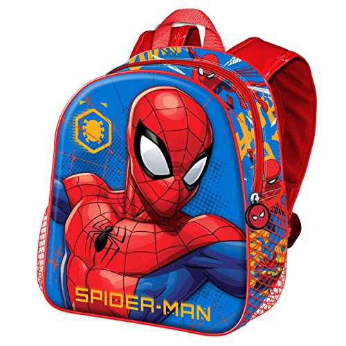 Spiderman Leader-mały plecak 3D, niebieski, NIEBIESKI, Jeden rozmiar, Mały plecak 3D Leader