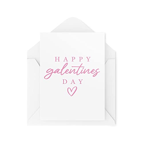 Karty na Dzień Galentine's - Happy Galentines Day - Karty na zerwanie - Kartki walentynkowe - Karty dla najlepszego przyjaciela - Karta Bestie - Dziewczęca kartka - CBH1599