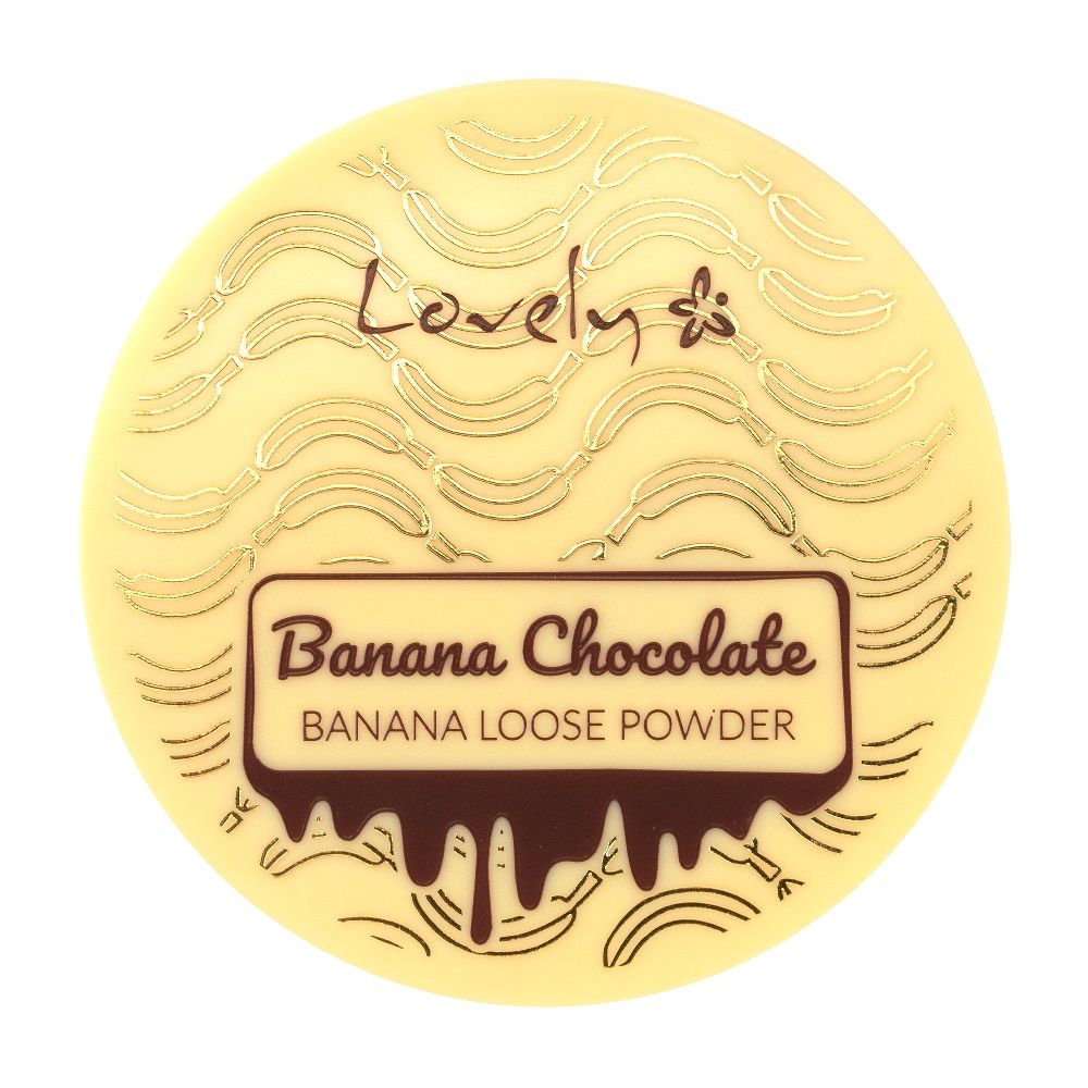 LOVELY Banana Chocolate Loose Powder Bananowo - Czekoladowy puder sypki do twarzy 8g