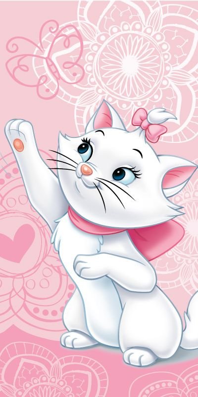 Ręcznik kąpielowy Marie Cat Butterfly, 70 x 140 cm