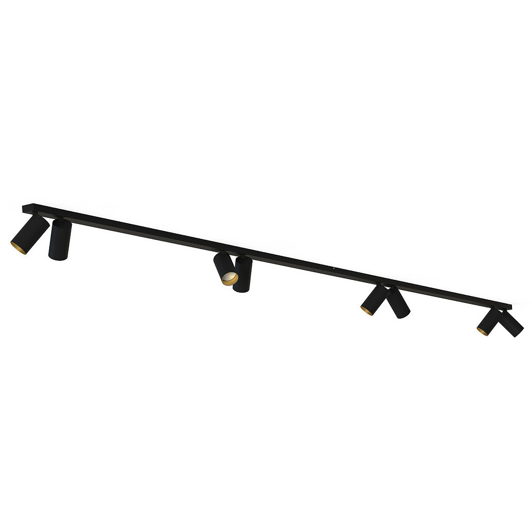 Nowodvorski Lampa punktowa listwa natynkowa MONO VIII dł. 2x 150cm GU10 czarny złoty 7698