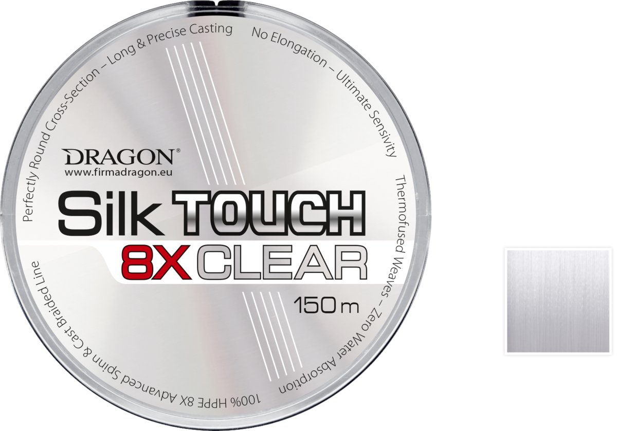 Dragon Plecionka Silk Touch 8X Clear 0,08mm