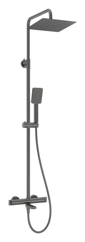 Deante Zestaw prysznicowy natynkowy termostatyczny z deszczownicą titanium NACD1HT - odbiór osobisty: Kraków, Warszawa