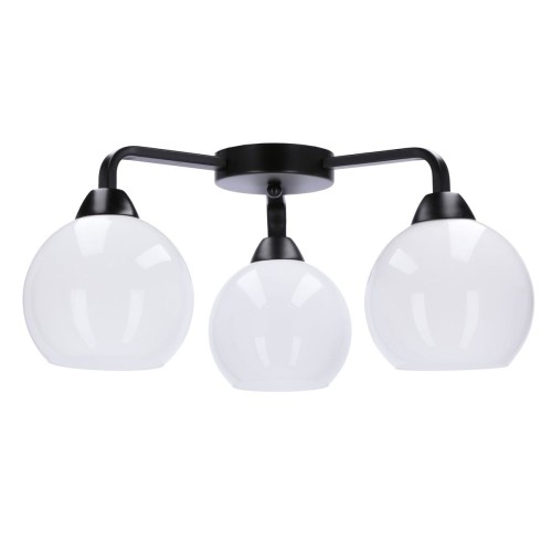 Caldera lampa sufitowa 3-punktowa czarna 33-17093