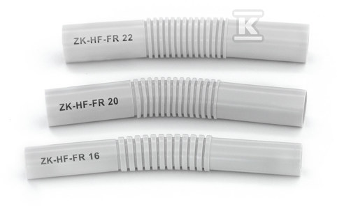Złączka do rur sztywnych bezhalogenowych ZK-HF-FR18, szara RAL 7035 , opakowanie=50 sztuk