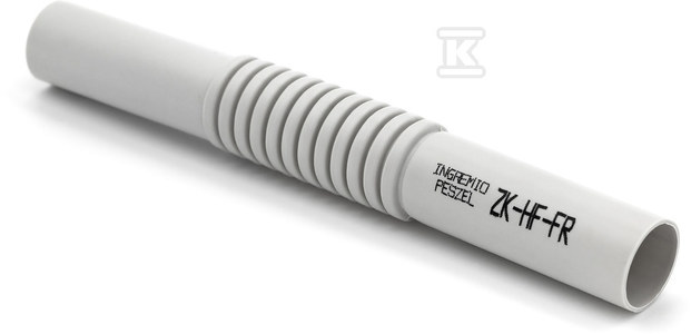 Złączka do rur sztywnych bezhalogenowych ZK-HF-FR22, szara RAL 7035, opakowanie=50 sztuk