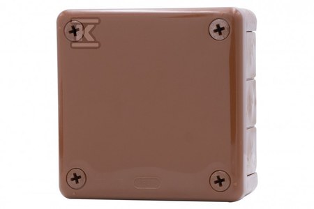 Puszka hermetyczna H55-M 98x98x42 IP55 12-wylotowa brązowa