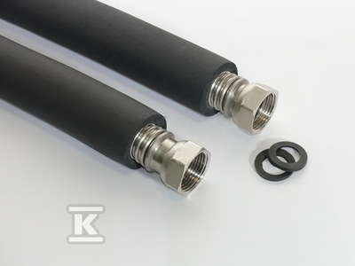 Zestaw 2 sztuk węży DN25 z nakrętkami 5/4