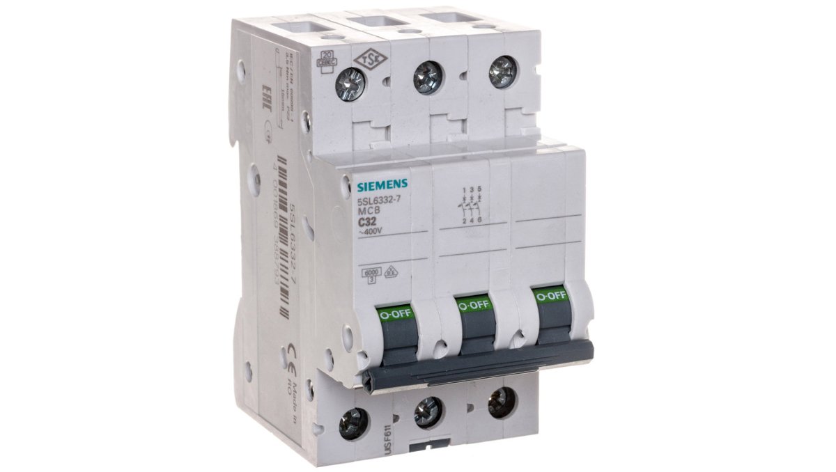 Siemens Circuit breaker 6ka 3pol c32 5sl6332-7