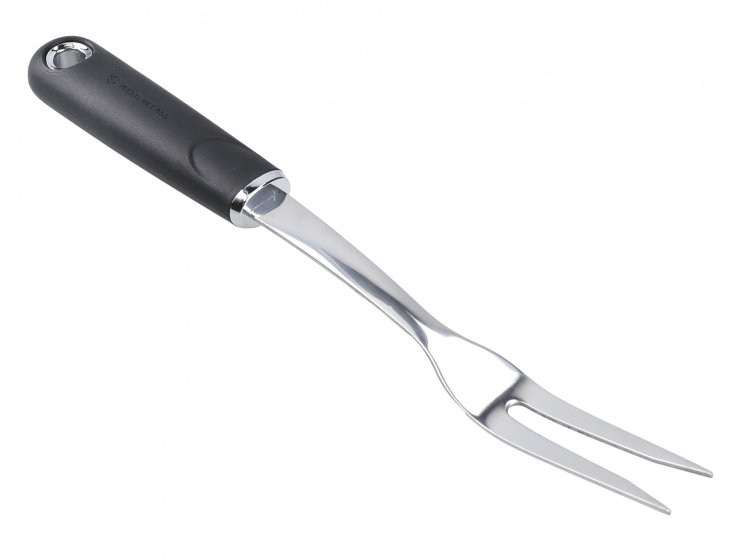 widelec do mięsa 32 cm nylon/RVS czarny/srebrny