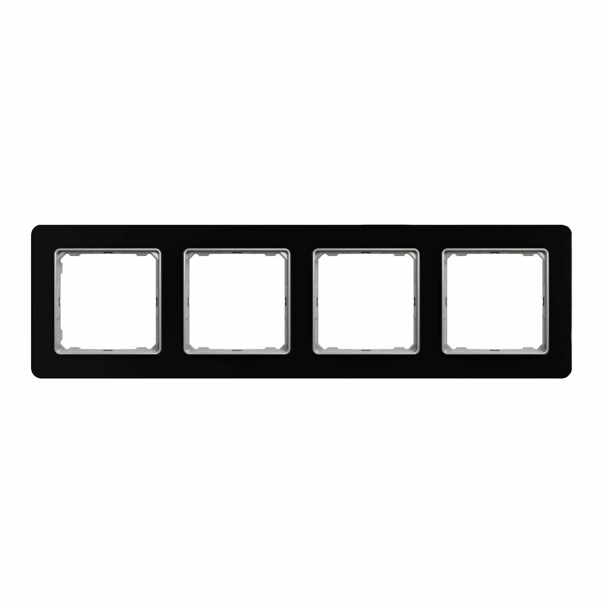 Ramka poczwórna czarny szkło SEDNA DESIGN SCHNEIDER ELECTRIC