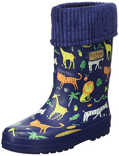 Richter Kinderschuhe Puddleboots kalosze, Nautical (Print Zoo), 28 EU
