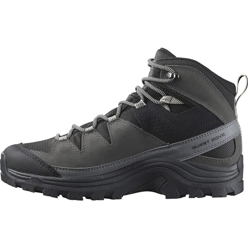 Salomon Damskie buty trekkingowe Quest Rove Gore-TEX Hiking Shoe, czarne/magnetyczne/Quiet Shade, 42 2/3 EU, Black Magnet Quiet Shade, 42 2/3 EU