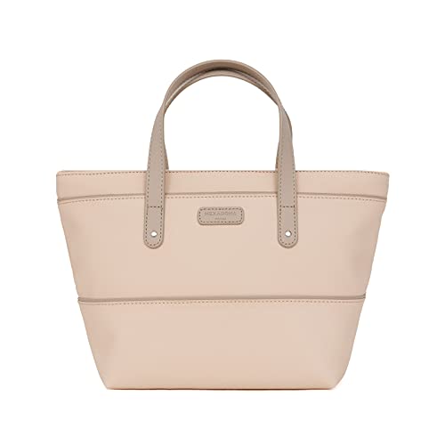 Hexagona Paris Cabas Femme-Collection Serena-Marine-en Syntetyczny-Noszony na małą torebkę na ramię, 33,5 x wys. : 20,5 x gł. : 11,5 cm, beżowy