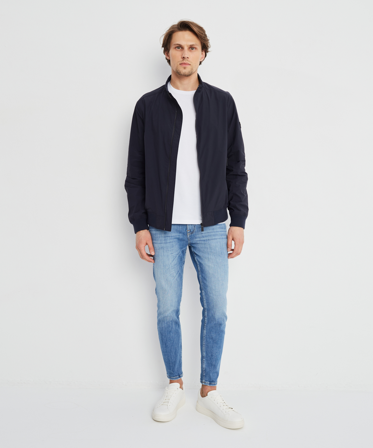 PUCCINI Męska kurtka przejściowa granatowa rozmiar XL