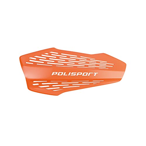 POLISPORT 8308700003 - Ochraniacze na dłonie MX FORCE 1 MX-Style punkt mocowania z tworzywa sztucznego wraz z zestawem montażowym kompatybilne ze wszystkimi modelami MX/Enduro w kolorze pomarańczowym