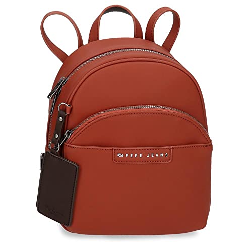 Pepe Jeans Piere Plecak na co dzień, pomarańczowy, 22 x 25 x 10 cm, ze sztucznej skóry, pomarańczowy, plecak na co dzień, pomarańczowy, Plecak na co dzień