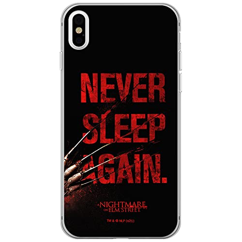 ERT GROUP etui na telefon Apple Iphone X/XS, case oryginalny i oficjalnie licencjonowany przez Horror, wzór Nightmare of Elm Street 003, optymalnie dopasowane, plecki z TPU