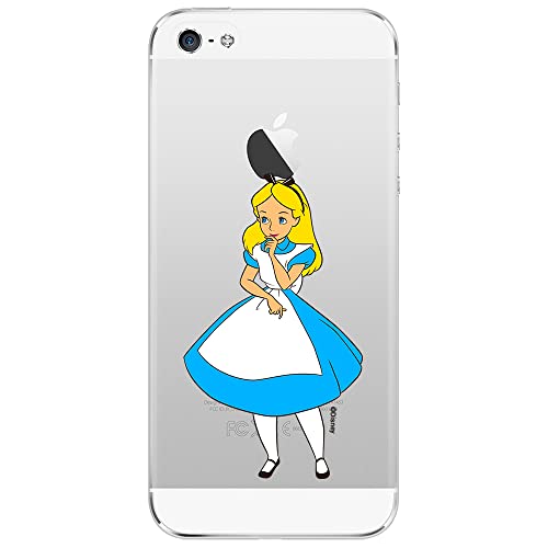 ERT GROUP etui na telefon Apple Iphone 5/5S/SE, case oryginalny i oficjalnie licencjonowany przez Disney, wzór Alice 010, optymalnie dopasowane, plecki z TPU częściowo przeźroczyste
