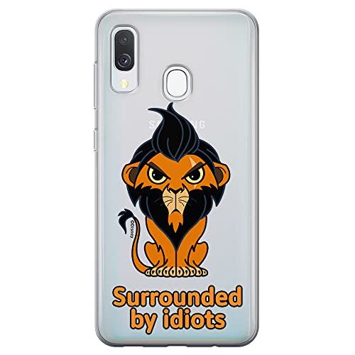 ERT GROUP etui na telefon Samsung A40, case oryginalny i oficjalnie licencjonowany przez Disney, wzór Scar 001, optymalnie dopasowane, plecki z TPU częściowo przeźroczyste