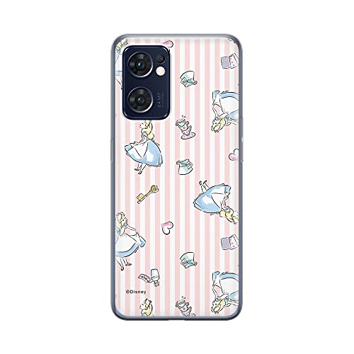 ERT GROUP etui na telefon Oppo RENO 7 5G, case oryginalny i oficjalnie licencjonowany przez Disney, wzór Alice 001, optymalnie dopasowane, plecki z TPU, Różowy