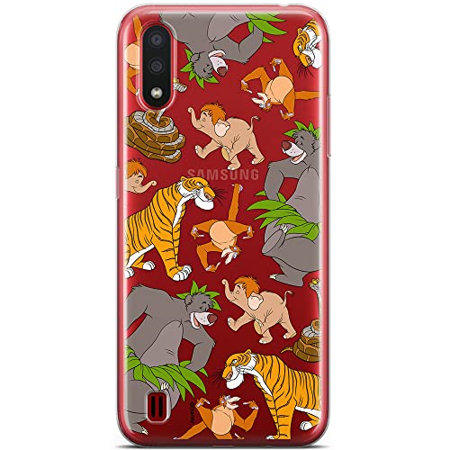 ERT GROUP etui na telefon Samsung A01, case oryginalny i oficjalnie licencjonowany przez Disney, wzór Jungle Book 003, optymalnie dopasowane, plecki z TPU częściowo przeźroczyste
