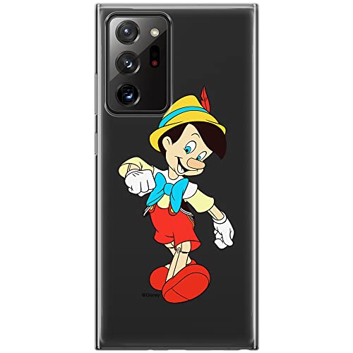ERT GROUP etui na telefon Samsung GALAXY NOTE 20 ULTRA, case oryginalny i oficjalnie licencjonowany przez Disney, wzór Pinocchio 001, optymalnie dopasowane, plecki z TPU częściowo przeźroczyste