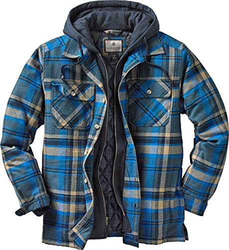 Legendary Whitetails Maplewood kurtka męska z kapturem Slate Hatchet Blue Plaid M