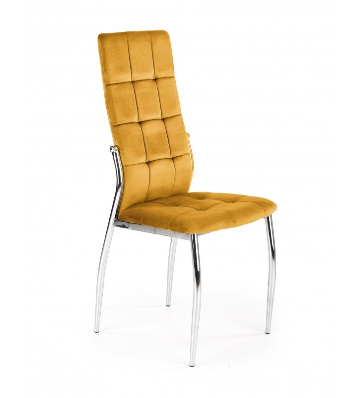 K416 krzesło musztardowy velvet