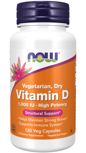 Witamina D 1000 120 veg caps (NowFoods)