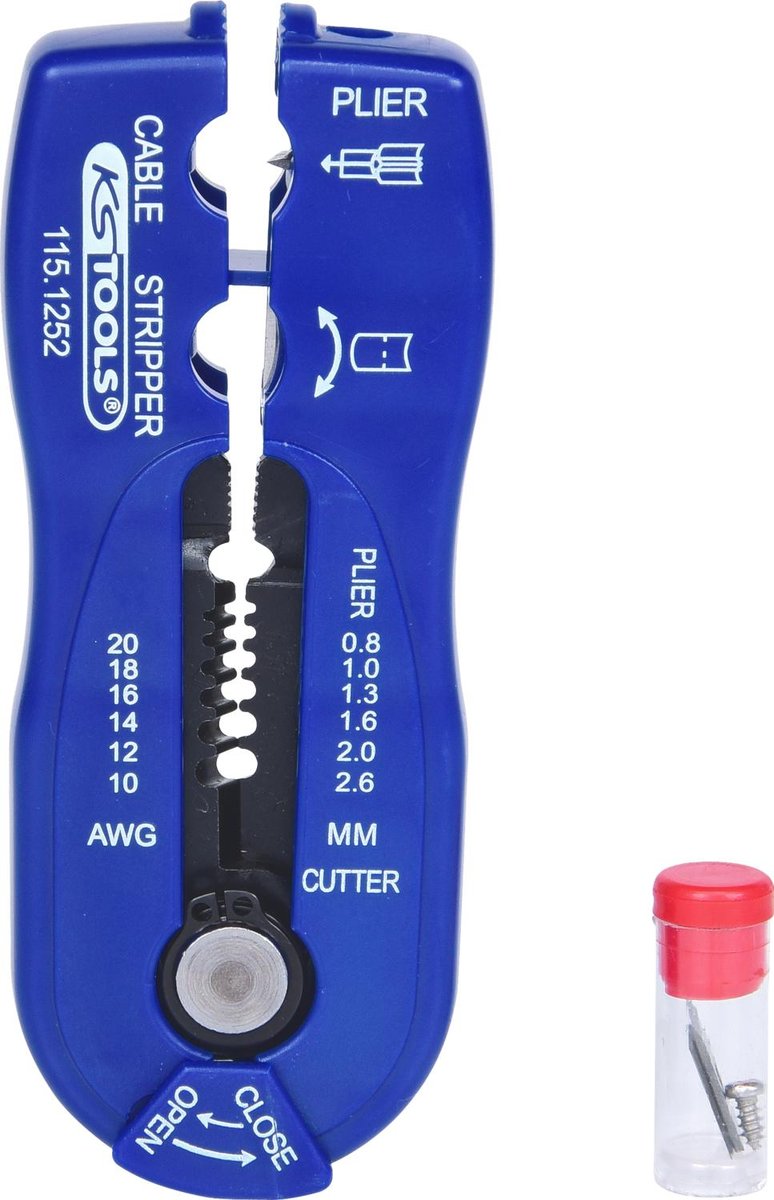 KS TOOLS Wielofunk narz. do sciagania izolacji, 0,8-2,6mm