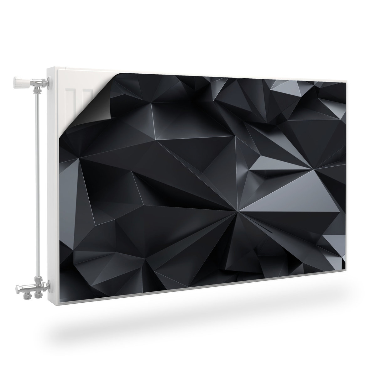 MASKOWNICA Magnetyczna Kaloryfera Czarna Abstrakcja 3D 80cm x 60cm