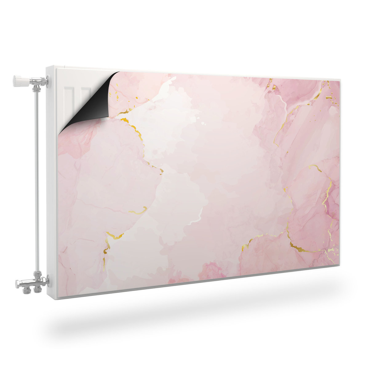 MASKOWNICA Magnetyczna Na Grzejnik Różowy MARMUR Abstrakcja 90cm x 60cm