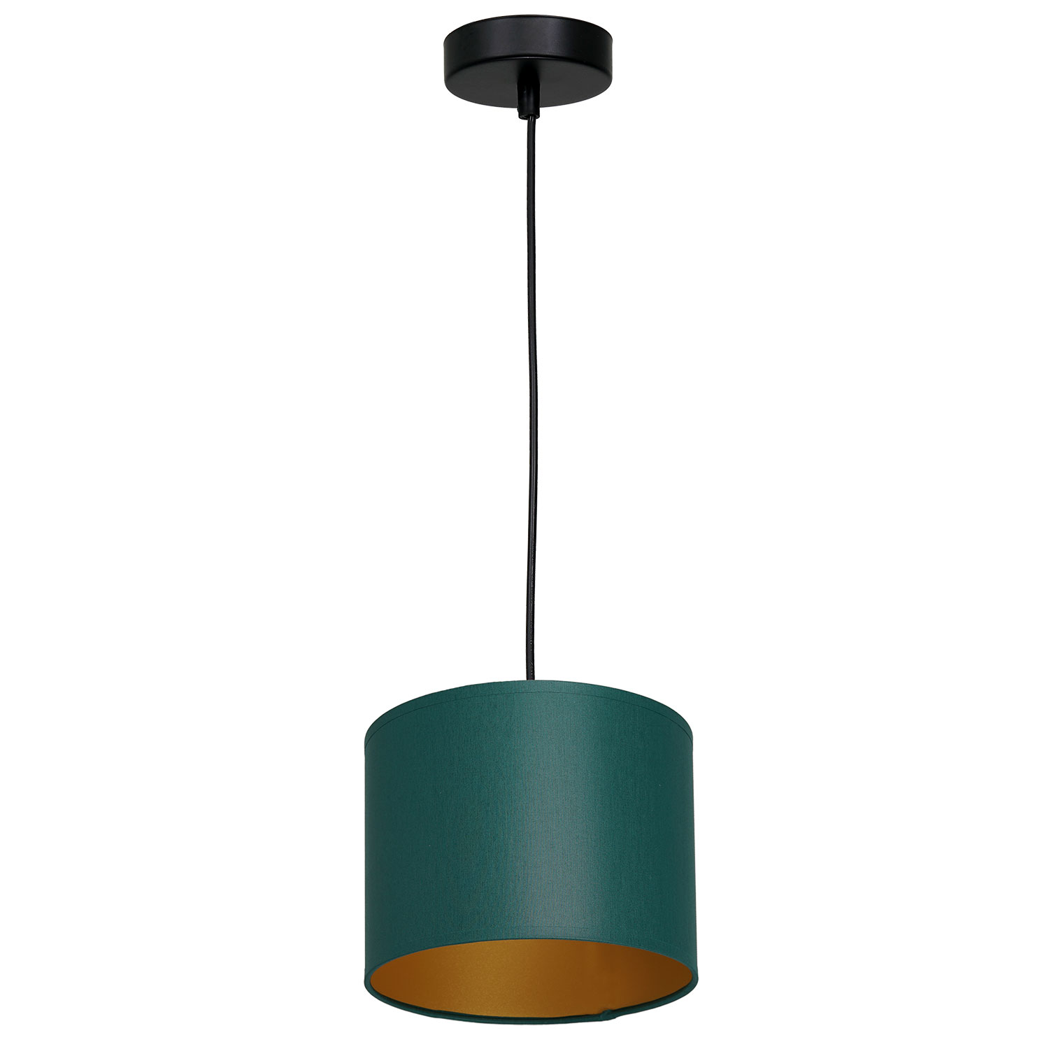 Zielono-złota lampa wisząca, regulowana wysokość LX 3547 z serii ARDEN